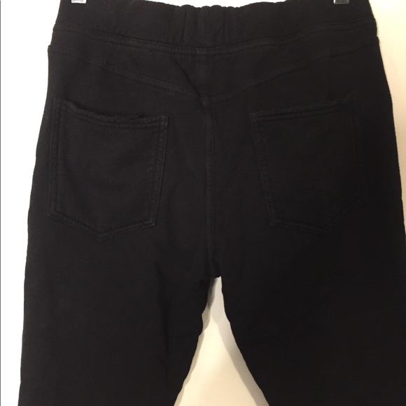 Pam & Gela Black Distressed Pants. Size Small - Picture 3 of 8